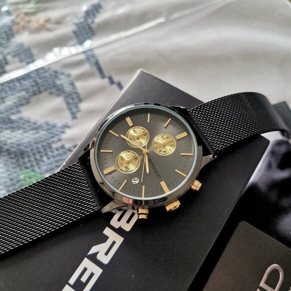 Breed Men's Espinosa Chronograph Mesh Bracelet Watch - Picture 2 of 7